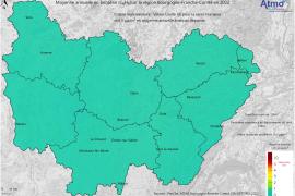 Benzène 2022 - Moyenne annuelle (UE)